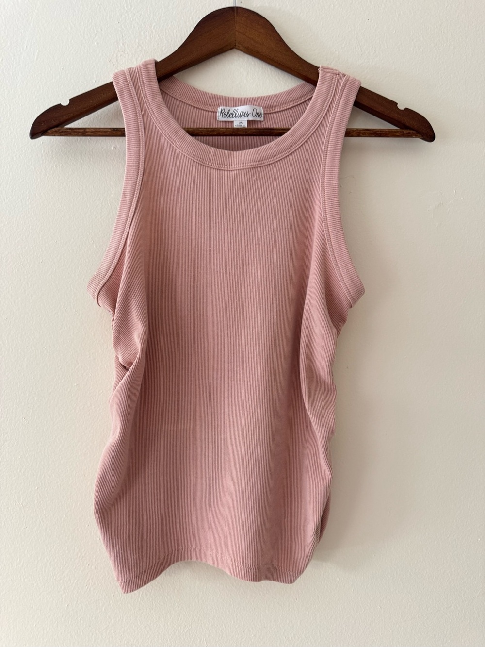 & Other Stories Ribbed Tank — Dusty Rose